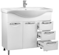 Шкаф с умывальником Mashtab Delfin 3 Basic 11632 White 80cm фото №2 — интернет-магазин Desire.md