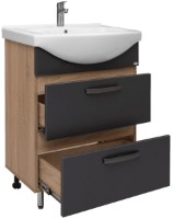 Dulap cu lavoar Mashtab Sonata 2 Basic 11332 Sonoma/Anthracite 65cm imaginea #2 — magazin online Desire.md