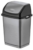 Coș de gunoi Dunya Plastic D09703 Grey 18L