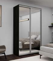 Шкаф-купе Nex Home Mirror 140x60x240cm Carbon (NX-00001754) фото №1 — интернет-магазин Desire.md