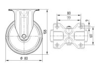 Промышленные колёса Lider-Tech 03720080 фото №3 — интернет-магазин Desire.md