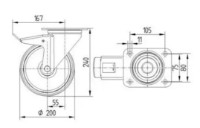 Roți industriale Lider-Tech 03830200 imaginea #3 — magazin online Desire.md