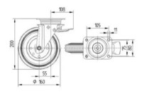 Промышленные колёса Lider-Tech 70930160 фото №2 — интернет-магазин Desire.md