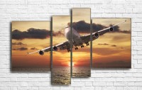 Pictură ArtDesign Airplane in the sky 135х90cm (MT-10012)