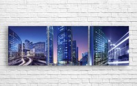Картина ArtDesign Architecture of the night city 154x50cm (B-10211)