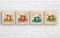 Pictură ArtDesign Aromatic coffee 240х60cm (E-10024)