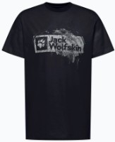 Мужская футболка Jack Wolfskin Brand T M Wood Dark Navy, s.S фото №1 — интернет-магазин Desire.md
