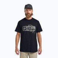 Мужская футболка Jack Wolfskin Brand T M Wood Dark Navy, s.XL фото №2 — интернет-магазин Desire.md