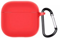 Husă pentru căști Helment Case Silicone Airpods 4 Rose Red (AIRPOD4RR)