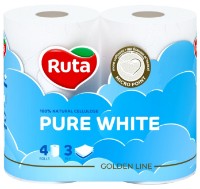 Туалетная бумага Ruta Pure White 3 plies 4 rolls фото №1 — интернет-магазин Desire.md