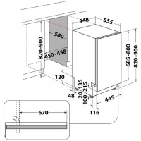 Maşină de spălat vase încorporabilă Whirlpool WH6IC11BS7LSA0 imaginea #4 — magazin online Desire.md