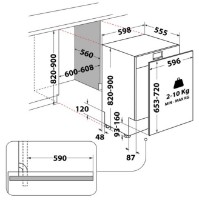Maşină de spălat vase încorporabilă Whirlpool WIO 3O540 PELG imaginea #4 — magazin online Desire.md