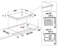 Plită incorporabilă cu inducție Whirlpool WL S3160 BF imaginea #4 — magazin online Desire.md
