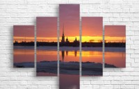 Pictură ArtDesign Beautiful sunset 125х95cm (B-10127)