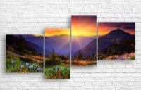 Картина ArtDesign Beautiful sunset 150х72cm (F-10138)