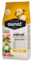Hrană uscată pentru câini Ownat Adult Classic Lamb & Rice 12kg