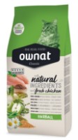 Hrană uscată pentru pisici Ownat Adult Classic Hairball 4kg