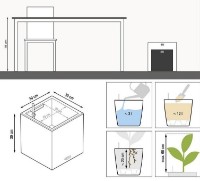 Ghiveci Lechuza Canto Slatestone 30 Low Light Grey imaginea #5 — magazin online Desire.md