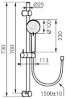 Set pentru duș Ferro Rillo N365GM imaginea #2 — magazin online Desire.md