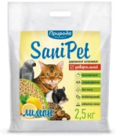 Наполнитель для кошек Природа Sani Pet Лимон 2.5кг фото №1 — интернет-магазин Desire.md
