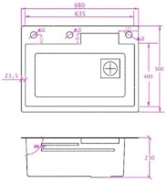 Кухонная мойка SanDonna HD6850 Gold фото №3 — интернет-магазин Desire.md