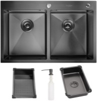 Кухонная мойка SanDonna HD7850 Double Black фото №3 — интернет-магазин Desire.md