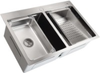 Кухонная мойка SanDonna HD7850 Double Chrom Satin фото №3 — интернет-магазин Desire.md