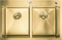 Кухонная мойка SanDonna HD7850 Double Gold