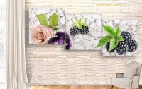 Картина ArtDesign Blackberry and flowers 183x80cm (E-10206)