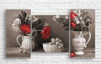 Pictură ArtDesign Black-white and color 120x65cm (E-10191)