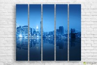 Pictură ArtDesign Blue City 206x50cm (B-10202)