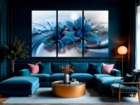 Картина ArtDesign Blue lilies 109x65cm (C-10400)