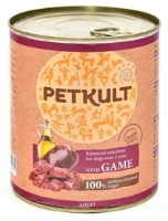 Hrană umedă pentru câini Petkult Adult Venison 800g