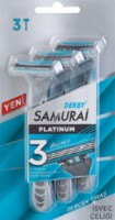 Aparat de ras Derby Samurai 3 Platinum 3pcs