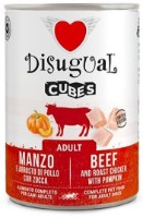Hrană umedă pentru câini Disugual Adult Beef with Chicken & Pumpkin 400g