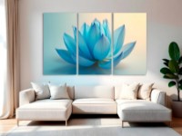 Pictură ArtDesign Blue Lotus 109x65cm (C-10402)
