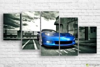 Картина ArtDesign Blue racing in grey 170x82cm (MT-10042)