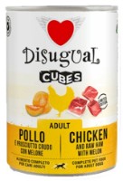 Hrană umedă pentru câini Disugual Adult Chicken with Ham & Melon 400g