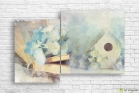 Картина ArtDesign Book and Flowers 121x80cm (R-10267)