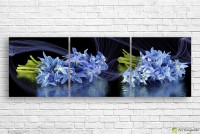Картина ArtDesign Bouquet of blue flowers 183x60cm (C-10190)