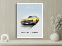 Pictură ArtDesign Cadillac Eldorado 1967 45x65cm (FT-10019)