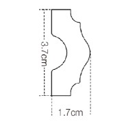 Plintă de perete Interior Decor IDM07-W-L200 imaginea #2 — magazin online Desire.md