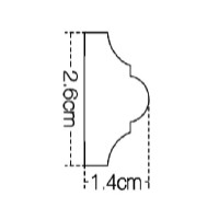 Plintă de perete Interior Decor IDM68-W-L200 imaginea #2 — magazin online Desire.md