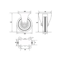 Roți industriale Vorel VOR87302 imaginea #2 — magazin online Desire.md