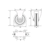 Roți industriale Vorel VOR87303 imaginea #2 — magazin online Desire.md