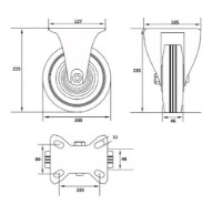 Roți industriale Vorel VOR87307 imaginea #2 — magazin online Desire.md