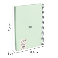 Caiet Milan A5 80p Green (57153E80SNCGR) imaginea #2 — magazin online Desire.md