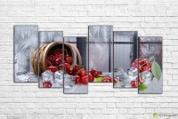 Pictură ArtDesign Cherry and ice 166x75cm (E-10133)