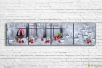 Pictură ArtDesign Cherry and ice 205x50cm (E-10134)