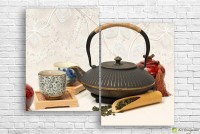 Картина ArtDesign Chinese green tea and teapot 101x80cm (E-10188)